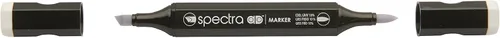 Miniatura 6 de AD Marker Chartpak Spectra, Tri-Nib y cepillo de doble punta, blanco antiguo, 1 cada uno (S092AD)