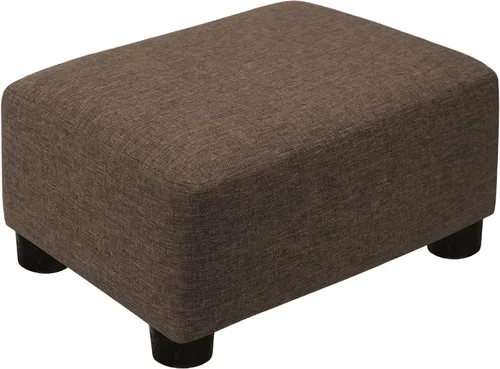 Miniatura 9 de CAROLMADE Taburete Pequeño Otomana Reposapiés con Patas Bajo el Escritorio Reposapiés para Sala de Estar, Dormitorio y Oficina, Negro