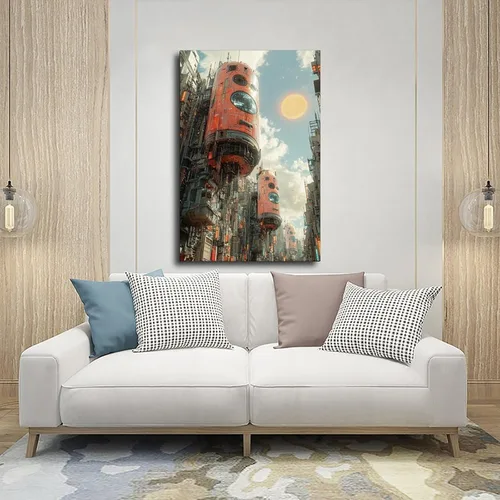 Miniatura 5 de Retro Futuristic Aesthetic Poster – Dreamcore Y2K Wall Print – Trippy 90s Tech Vibes for Bedroom Decor Canvas Poster Wall Art Decor Print Picture