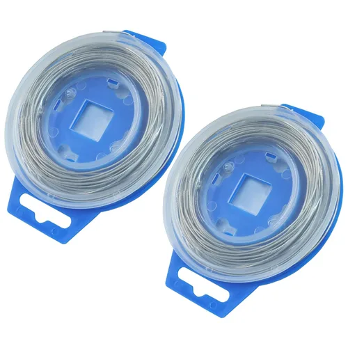 Miniatura 6 de Murtenze Alambre de bloqueo de seguridad de 50 pies (.032), alambre de seguridad giratorio de acero inoxidable para reparar motocicletas, atar