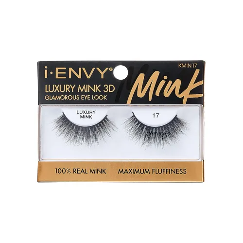 Miniatura 15 de i-ENVY - Pestañas postizas de lujo de la colección de visón, pestañas 100% de visón real, aspecto glamuroso, máxima esponjosidad, ángulo