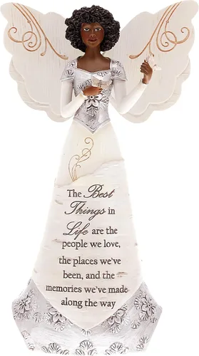Miniatura 30 de Pavilion Gift Company Elements Daughter - Figura de ángel guardián, 6 pulgadas, color rojo