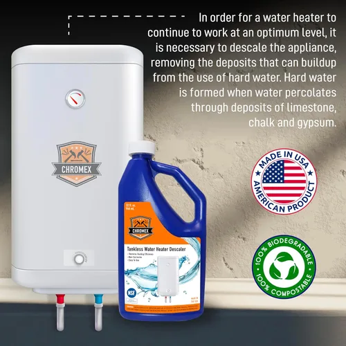 Miniatura 6 de Chromex Solución de descalcificación de calentador de agua sin tanque certificada por NSF Descalcificador altamente efectivo que restaura