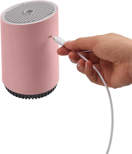 Miniatura 6 de Mini humidificador, humidificador de niebla fría de 10.8 fl oz con luz LED, 2 modos de niebla y apagado automático, portátil para bebé, dormitorio