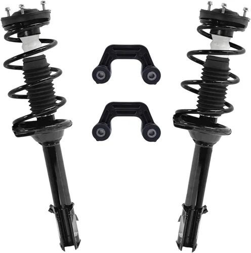Miniatura 23 de Detroit Axle - Kit de puntales delanteros 2WD para Ford F-150 2005-2008 Lincoln Mark LT 2005-2008, 2 puntales con muelle helicoidal, 2 enlaces
