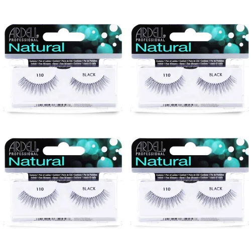 Miniatura 13 de Ardell Pestañas postizas Demi 101 – Negro, volumen completo, tira redondeada pestañas finas para un aspecto natural, paquete de 4