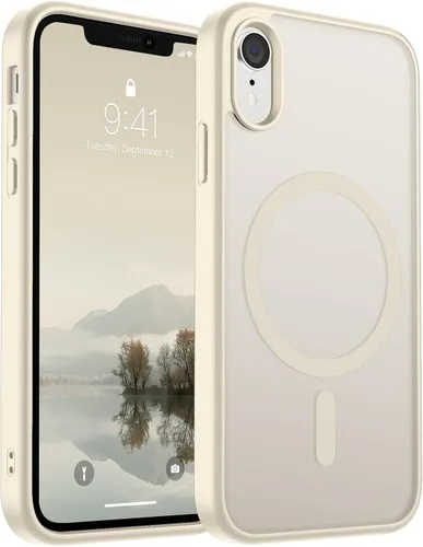Miniatura 22 de SUPFINE Funda magnética para iPhone 11 Pro Max (compatible con MagSafe) (protección contra caídas de grado militar), delgada, translúcida mate, a