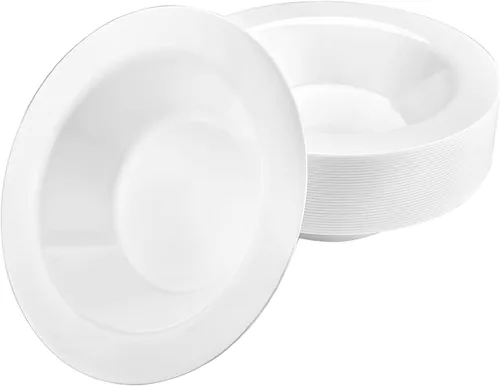 Miniatura 8 de Lillian Tablesettings Cuencos de plástico pesados de alta calidad de China como vajilla para bodas y fiestas, 5 onzas, paquete de 30