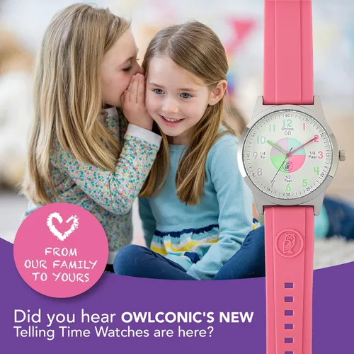 Miniatura 7 de OWLCONIC Kids Watch - Analog Watches for Kids - Girls & Boys Watches Ages 7-10, Watches for Kids 8-12, Kids Analog Watch Telling Time Teaching Tool