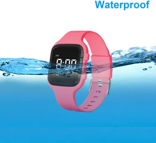 Miniatura 5 de Reloj despertador vibratorio, resistente al agua, reloj silencioso con recordatorio médico, con temporizador y 15 alarmas diarias
