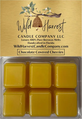 Miniatura 27 de Primera Respiración del Otoño Perfumado, 1 Paquete de Cera de Abejas Pura Derretida para Calentadores, Wild Harvest Candle Company, Tartas Cúbicas