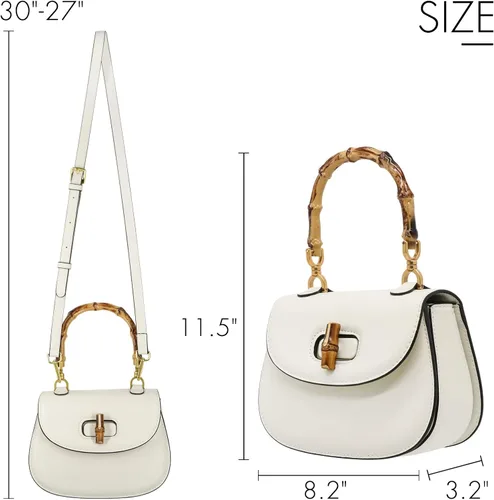 Miniatura 2 de Bolso de mano para mujer, bolso cruzado con asa superior en forma de bambú