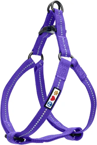 Miniatura 17 de Pawtitas Arnés Reflectante Step-in para Perro – Chaleco Ajustable Anti-Tirones para Cachorros a Perros Mayores, Seguro y Cómodo, L Negro