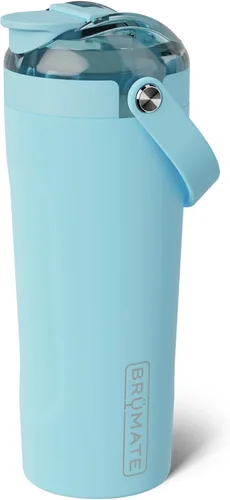 Miniatura 16 de BrüMate MultiShaker Botella Mezcladora Agitadora 100% A Prueba de Fugas Aislada de Acero Inoxidable Botella Agitadora de Proteínas y Pre Azul