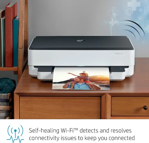 Miniatura 4 de HP Envy 6075 - Impresora inalámbrica todo en uno, incluye 2 años de tinta entregada, impresión móvil, escaneo y copia (8QQ97A)