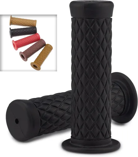Puños de manillar de motocicleta para manillares de 7/8" 22 mm/24 mm Tpu antideslizantes universales
