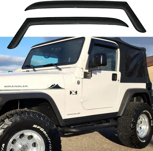 Miniatura 12 de 94117 Deflector de ventilación de viento para ventana lateral, 4 unidades de protector de lluvia de humo oscuro para Jeep Commander 2006-2010