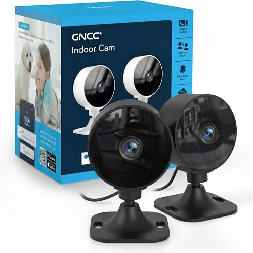 Miniatura 11 de Cámaras GNCC para seguridad del hogar, cámara de seguridad interior, cámara para perros con aplicación para teléfono, detección de movimiento 1080P