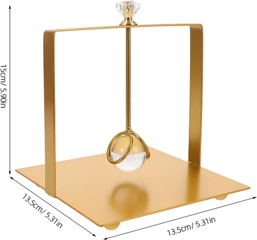 Miniatura 8 de BESPORTBLE Freestanding Metal Napkin Holder Paper Tissue Holder Gold Square Tabletop Napkin Stand for Restaurant Dining Room Farmhouse Kitchen Decor