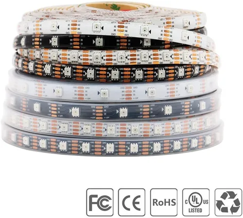 Miniatura 3 de WS2815 Tira de LED RGB direccionable individualmente (actualizado WS2812B) 3.2ft 144Pixels Smart Flexible Dream Luz LED de doble señal a todo