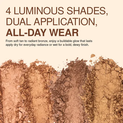Miniatura 5 de Palladio Bronceador horneado, altamente pigmentado y fácil de mezclar, brillo bronceado brillante, uso seco o húmedo, dura todo el día, proporciona
