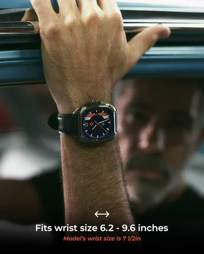 Miniatura 2 de LIV Rebel-AR Swiss Automatic Elaboré Grade 26-Jewel Movement - 420 mm Rectangular Curved Case- IP Surgical Grade 316L Stainless Steel-Multi-Layer