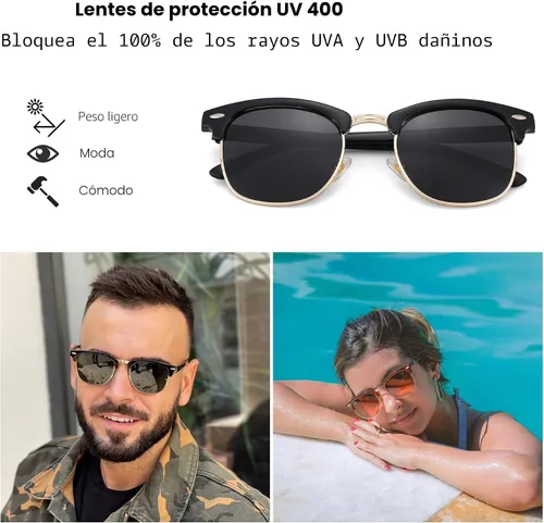 Miniatura 4 de Pro Acme Gafas de sol polarizadas semi sin montura con protección UV 400 para mujeres y hombres