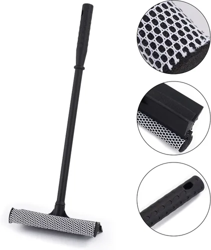 Miniatura 2 de Matthew - Escobilla multiusos para ventanas con paño de microfibra de alta calidad, esponja de limpieza para parabrisas de automóvil y escobilla