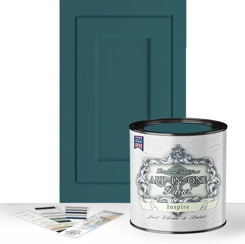 Miniatura 139 de Pintura TODO EN UNO, Abbey (gris cálido), Muestra de 8oz - Pintura duradera para gabinetes y muebles. Imprimación y capa superior incorporadas,