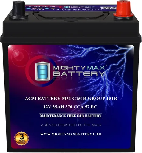 Miniatura 11 de Mighty Max Battery MM-AUX12 Batería Auxiliar 12 V 12 Ah, 20 RC, 200 CCA Batería AGM recargable para auto