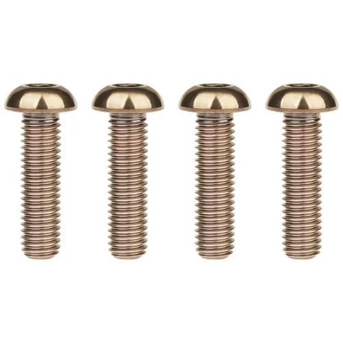 Miniatura 19 de Tornillos de cabeza de botón de titanio M8 15 20 25 30 1.378 in, paquete de 4 (M8x15mm, negro)