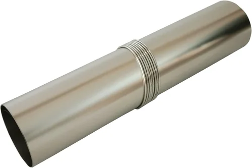 DANCHEL OUTDOOR Tubo de estufa de acero inoxidable enrollable ultraligero, estufa de leña para campamento, tubo de chimenea con anillos, accesorios