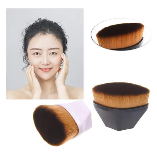 Miniatura 4 de Brocha de base en polvo - Brocha de maquillaje Kabuki con parte superior plana