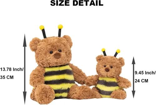 Miniatura 5 de Oso de peluche suave, juguetes de peluche con disfraz de mariquita, oso de peluche, disfraz de mariquita, oso de peluche, regalo para niños y amantes