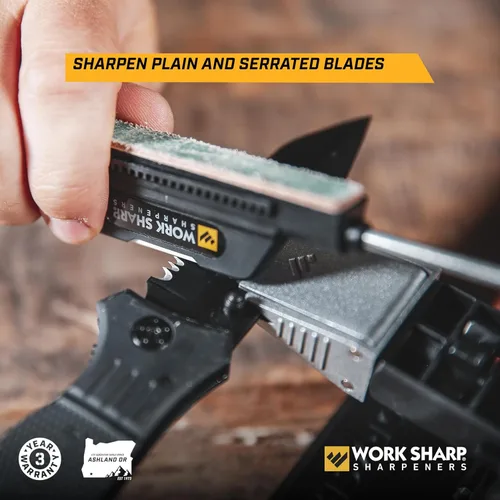Miniatura 7 de Work Sharp Afilador de cuchillos Elite con ajuste de precisión - Sistema de afilado de cuchillos ajustable - Para cuchillos de caza, con muescas