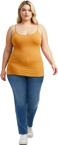 Miniatura 385 de Emmalise Camisola larga casual básica para mujer, con tirantes ajustables, top en capas