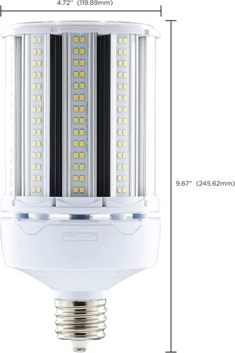 Miniatura 10 de Satco S49396 Corncob LED HID Bombilla de repuesto EX39 Mogul Base Extendida, 100 W, 5000 K