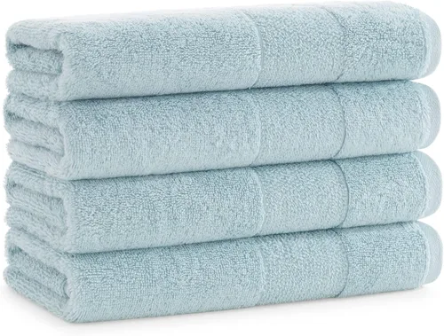 Miniatura 18 de Aston & Arden Aegean - Toallas de baño de felpa sólidas, paquete de 2, 100% algodón turco, 600 GSM, toallas de baño de gran tamaño para spa o hotel