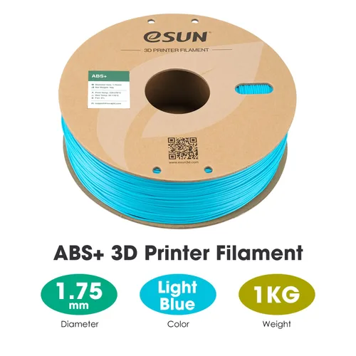 Miniatura 3 de eSUN Filamento ABS + de 0.069 in, filamento de impresora 3D ABS Plus, precisión dimensional +/- 0.002 in, carrete de 2.2 libras, filamento