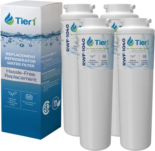 Miniatura 12 de Tier1 Filtro de agua para refrigerador RWF1040 UKF8001 Reemplazo para Whirlpool EDR4RXD1, Maytag 4396395, rwf0900a, fl-rf07, fmm-2 Hasta 6 meses