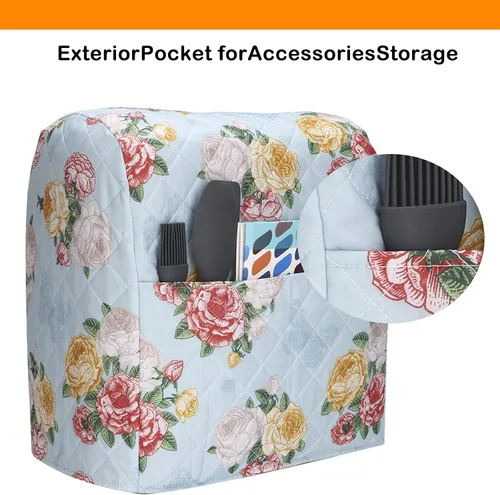 Miniatura 4 de Funda para batidora de cocina Kitchen Aid compatible con batidoras de 6 a 8 cuartos de galón Kitchen Aid/Hamilton de pie/cabeza inclinable