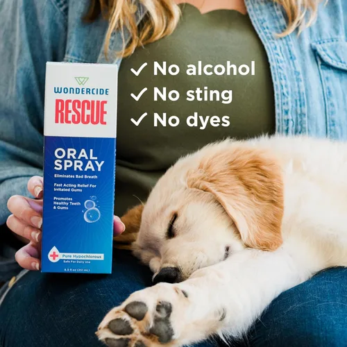 Miniatura 7 de Wondercide Rescue - Spray oral para perros y gatos – Refresca el aliento, calma las encías, cuidado dental diario sin alcohol con hipocloroso puro
