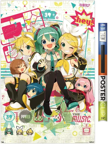 Miniatura 11 de Trends International Hatsune Miku Hey - Póster de pared (22.375 x 34 pulgadas)