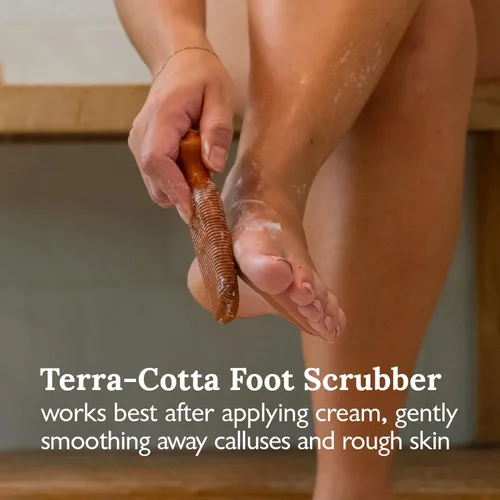 Miniatura 5 de GILDEN TREE Kit de eliminación de callos para pies, 40% crema de urea y piedra pómez terracotta hecha a mano para pies, removedor de callos