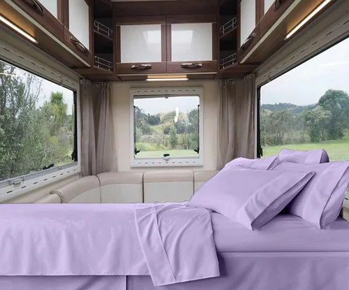Miniatura 14 de RV-Sheets - Juego de sábanas estrechas de 29.9 x 78.3 in, 600 hilos, 100% egipcias, autocaravanas, caravanas, caravanas, barcos, suaves, de lujo