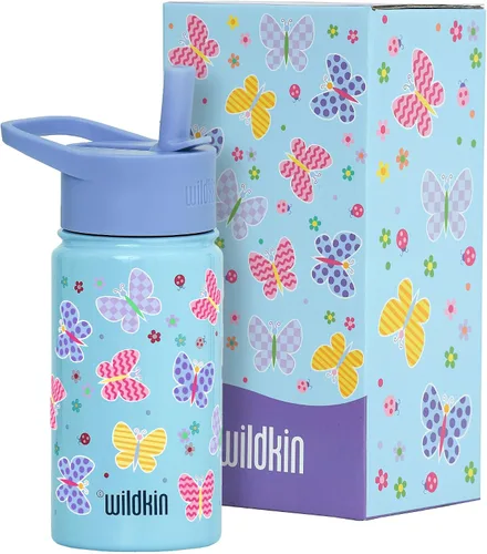 Miniatura 20 de Wildkin Kids - Botella de agua de acero inoxidable de 14 onzas para niños – Sin BPA, a prueba de fugas, aislada, fácil de limpiar - Ballerina