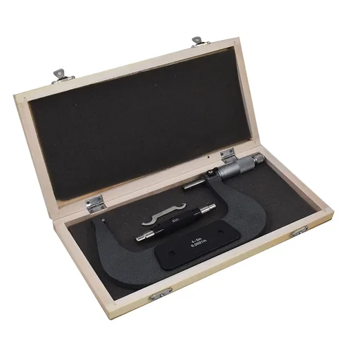 Miniatura 10 de 0-1 en micrómetro exterior de precisión W/caja, precisión 0.0001 pulgadas, herramienta maquinista de precisión de grado profesional