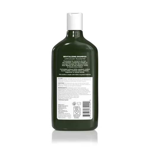 Miniatura 2 de Champú revitalizante de lavanda Avalon Organics, para cabello suave, brillante y agradable al tacto para cabello normal a seco, 11 onzas fluidas