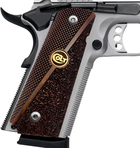 Miniatura 7 de 1911 Original Series US Logo Wooden 1911 Grips, Ambi Safety Cut, Handgun-Pistol Grips, 1911 Wood, Full Size, 1911 Accessories, Gift for Veterans