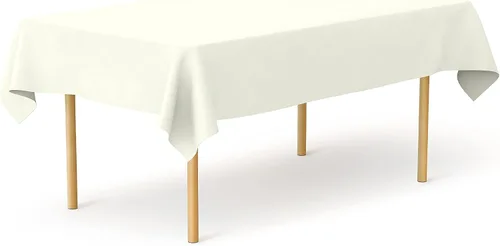 Miniatura 11 de Pomp Mantel Premium de Poliéster de 60" x 84" en Color Amarillo Plátano Tela Fácil de Cuidar, Resistente a Arrugas y Manchas Para Mesa Banana